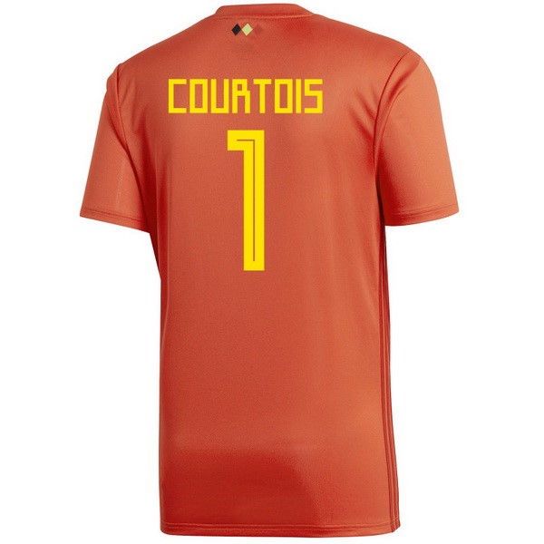 Camiseta Bélgica 1ª Courtois 2018 Rojo